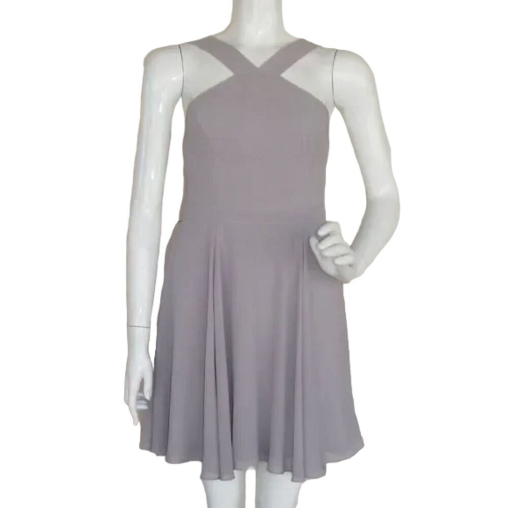 LULU'S Dress, M, Forevermore Gray, Wide straps